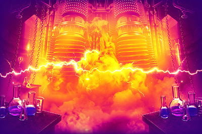 Escenario del juego Frankenstein Triple Volt